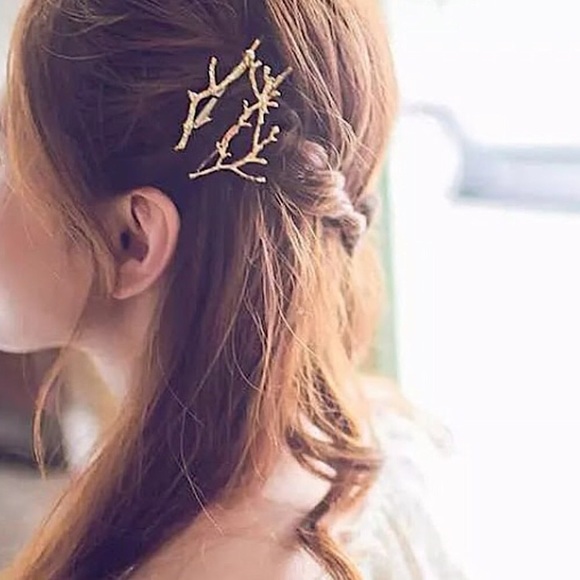 ⚜️𝟯𝟬%𝗢𝗙𝗙 𝗯𝘂𝗻𝗱𝗹𝗲𝘀 𝟯+⚜️ NEW Set of 2 Twig Shape Bohemian Hairpins - Picture 5 of 14